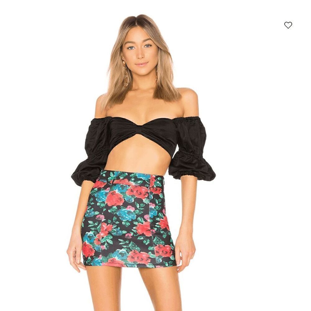 NWT Lovers + Friends Sandy Mini Skirt in Size S Floral Print